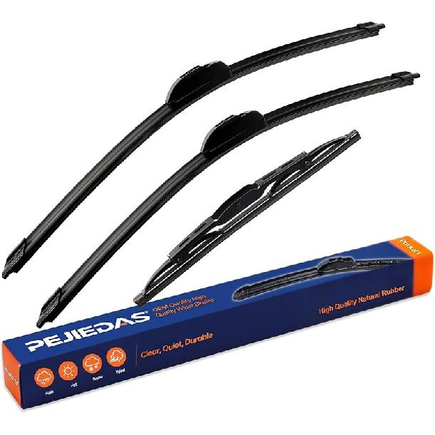 OEM Quality Front Wiper Blades, Replacement For 1995-2004 Toyota Tacoma/ 1984-2002 Toyota 4Runner, OE Original Style (17 Inch + 17 Inch Front Wiper