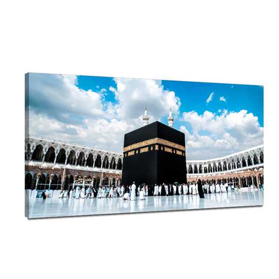Мечеть Мекка Паломничество Религиозная цифровая печать Холст Картина Домашнее украшение Настенная картина Фон Украшение стены