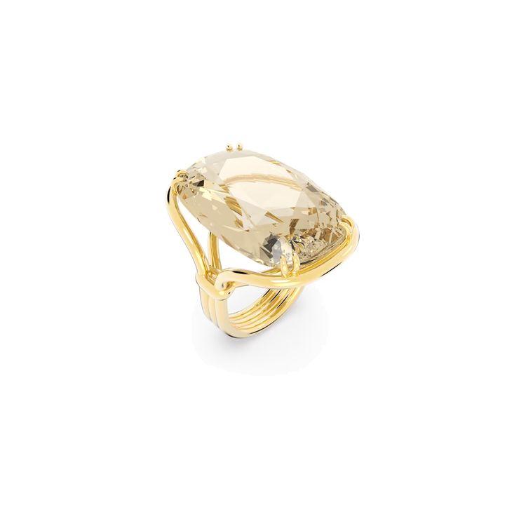 Swarovski Harmonia Модное Универсальное Большое Кольцо с Имитацией Кристалла с Позолотой Женские кольца 5640042