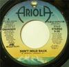 7-дюймовая пластинка CHANSON - Don't Hold Back 7717 Ariola Records 1978 US Соул/Фанк Б/У