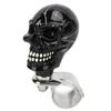 Ручка на руль в форме черепа, диаметр 3 см, смола, ручка-вертушка, бустер для автомобилей, грузовиков, тракторов, лодок, черный