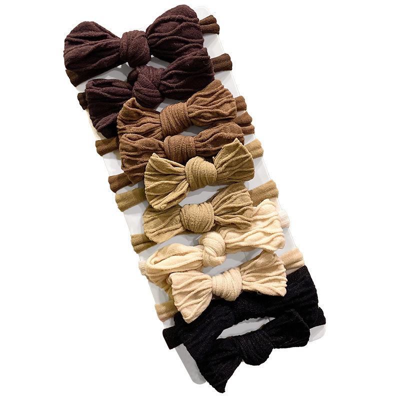 Весенний простой бант, расширяющий смелую высокоэластичную веревку для волос, резинку