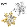 Luxury Kitchen Table Decor Rhinestone Snowflake Napkin Ring, Metal Holder, Winter Seasonal Party Tableware Holiday Ring for Christmas Dinner Rings