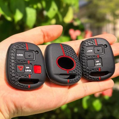 Силиконовый чехол для ключа автомобиля с 2 3 кнопками для Toyota FJ Cruiser Land 2008-2014 Yaris Echo для Lexus ES GS LS IS RX SC LX RX400h