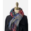 VICTORIA&VERA Women's British Plaid Color-Block Tassel Wool Scarf