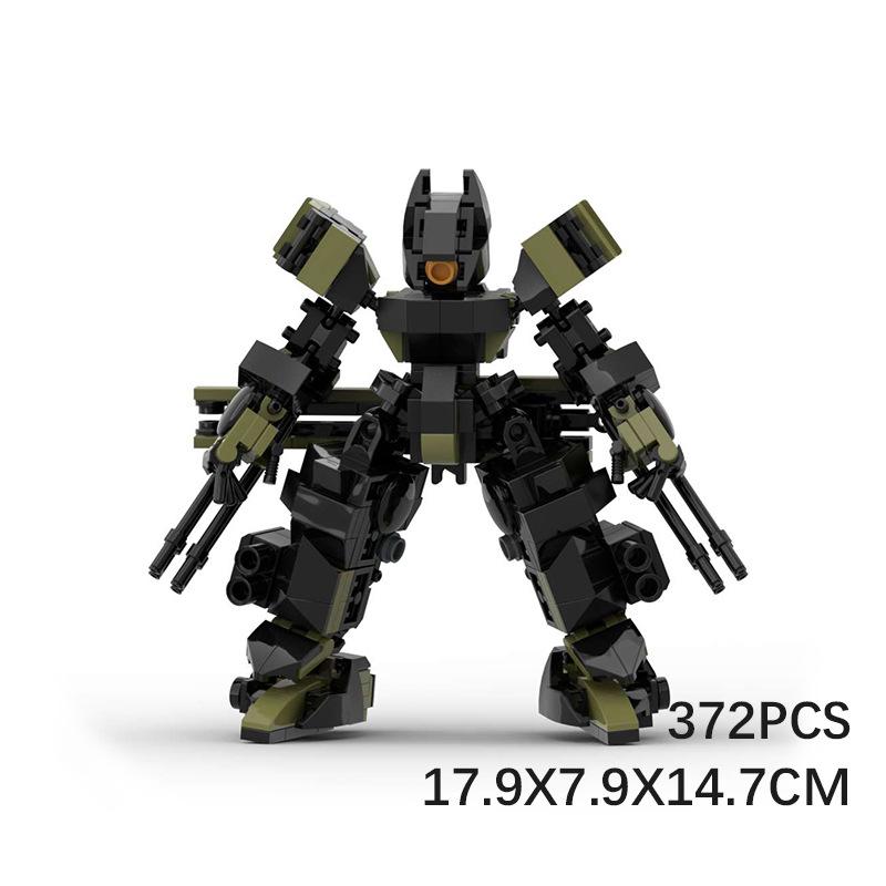 M Building Block Is Compatible With Lego, Attack And Kill Mobile Team Creative Assembly Battle Robot Toy Building Block Ornament Set