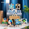 Chaolechuang Micro-Particle Interlocking Building Block Toys: Oil Painting Easel Series, Models 6736-6742