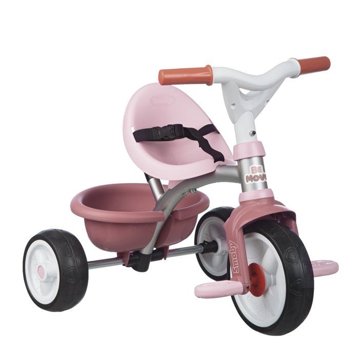 Smoby - Tricycle Be Move Rose - Dès 15 mois - Fabriqué en France