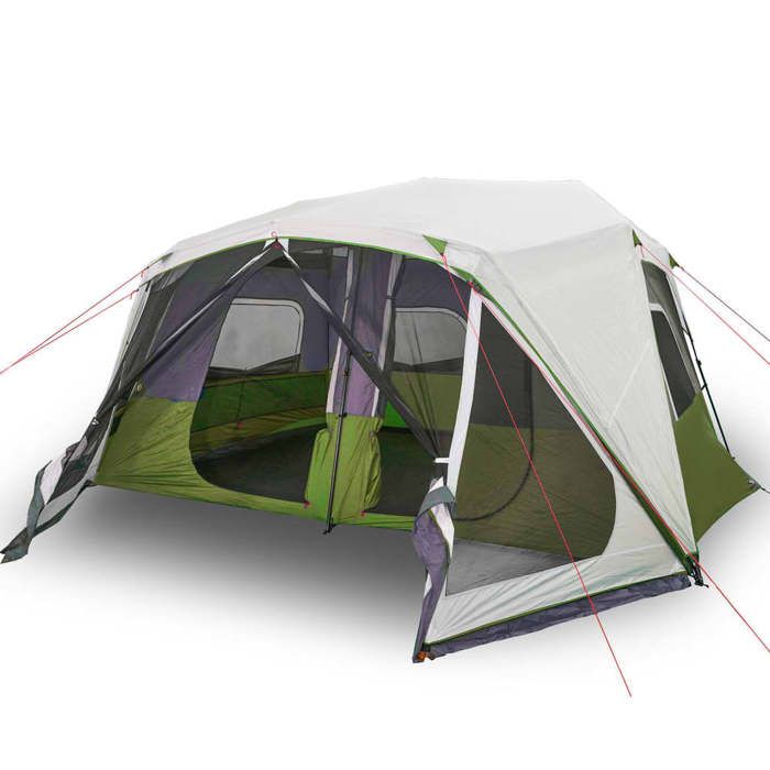 Family Tent - vidaXL - 94302 - Waterproof - 10 Places - LED Lighting