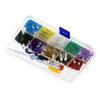 100pcs/set Mini Blade Fuses Auto Car Truck Fuse Assortment Kit Set 2A 3A 5A 10A 15A 20A 25A 30A 35A With Test Pencil