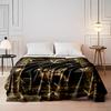Majestic Deer with Antler Border Design Flannel blanket for bedroom, living room, sofa, and nap sofas