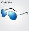 PolarAce Unisex Metal Polarized Outdoor Driving Glasses Spring Leg Sunglasses, UV400