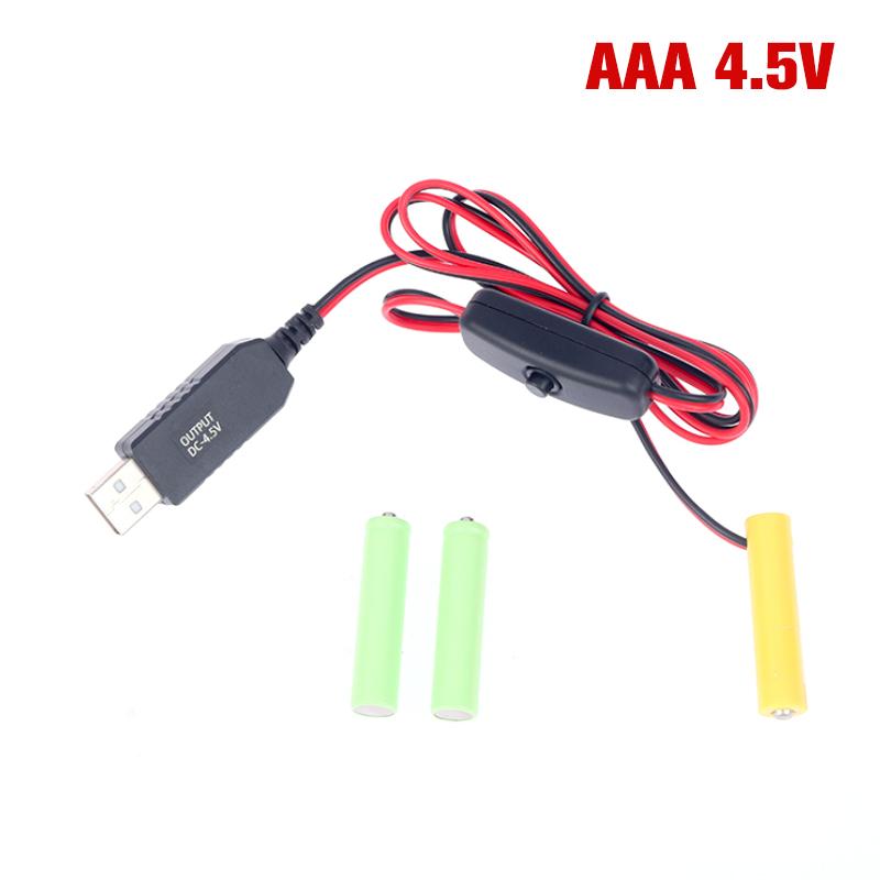 Адаптер Dummy Battery с USB-питанием, кабель-переключатель, замена батарей для пультов, камеры, игрушек, светодиодной ленты