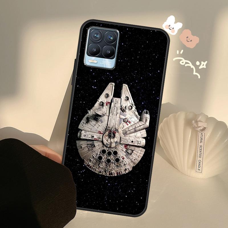 Художественный чехол Космический корабль для Realme GT7 Pro GT6 C65 C67 C61 C53 C55 C51 C25 C63 C71 C75 11 12 13 14 15 Pro Plus