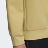 Adidas Толстовка с круглым вырезом с большим логотипом, мужские топы, желтый HY5840