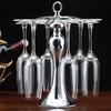 Elegant Metal Wine Glass Stemware Hanging Holder Storage Display Drying Rack
