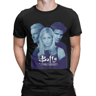 bBuffy The Vampire Slayer Novelty 100% Cotton T-Shirt Buffy The Vampire Slayer Band Tees Tops F