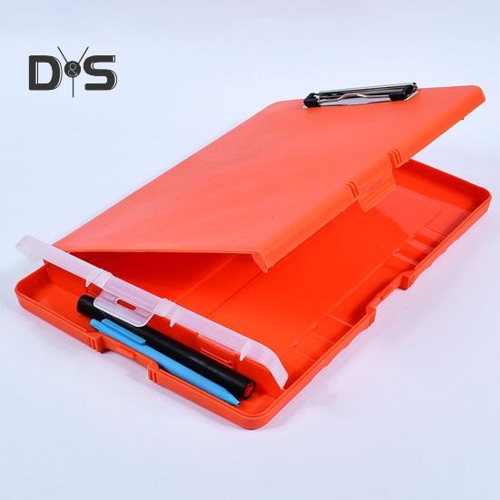 Органайзер для папок с прочным замком, нескользящими зажимами, отверстиями для подвешивания, планшетом-пеналом 3 в 1, коробкой для хранения файлов