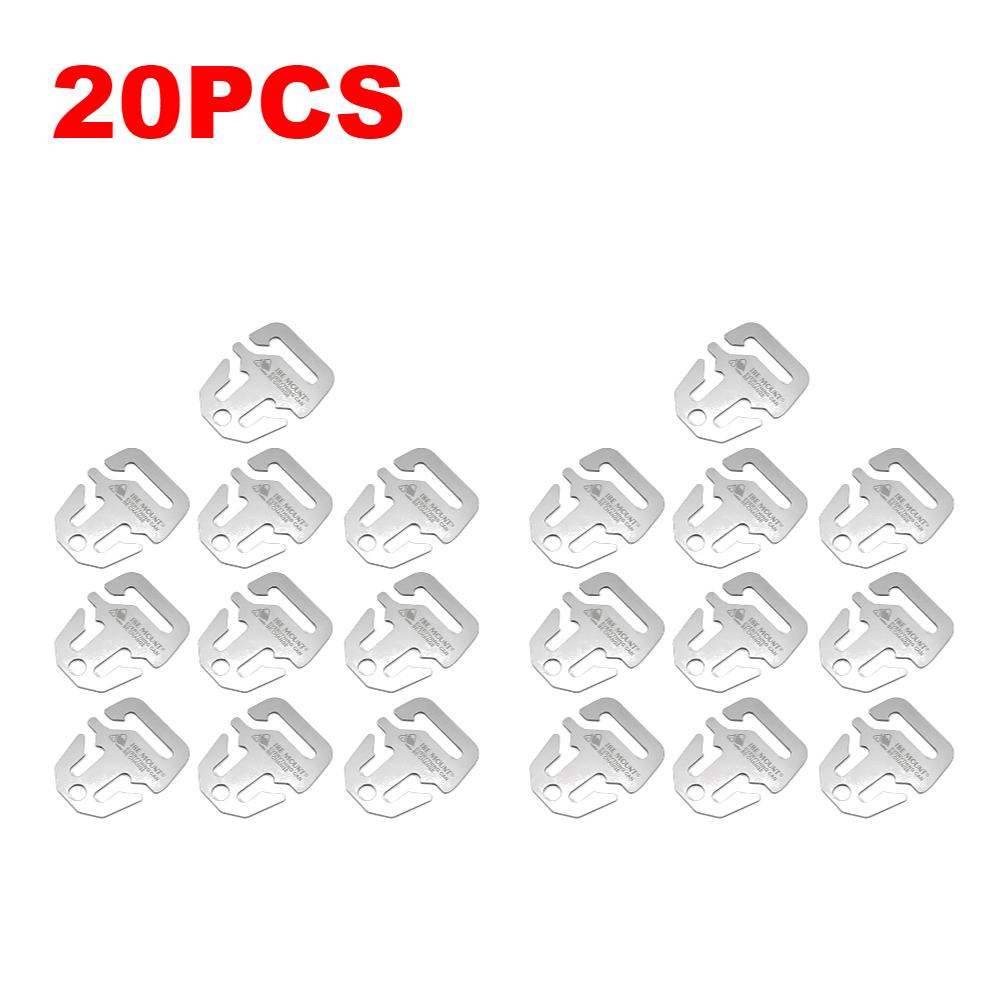 5-50PCS Awning Fixing Buckle Stainless Steel Anchor Awning Fastener Windproof Tent Tarp Anchor Buckle Outdoor Camping Accessory