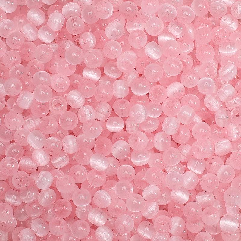 4 мм желейные стеклянные бусины «кошачий глаз» из проса, свободные бусины, аксессуары ручной работы, нанизанные вручную бусины, круглые бусины, цепочка для сотового телефона, круглые бусины, прекрасный цвет