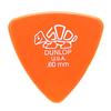 Jim Dunlop Delrin Triangle Picks, 0.60mm, 24-Pack, with Musent Custom Player's Picks (411B060-ORG-24P)