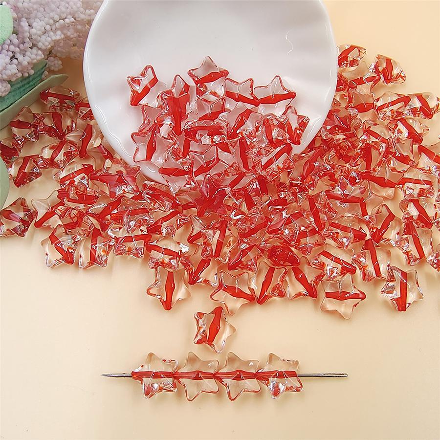 120 шт. бусины для изготовления бисера, ожерелья, браслета, изготовления ювелирных изделий, свободные бусины ручной работы, 13 мм, звезда, сделай сам, фурнитура, акрил