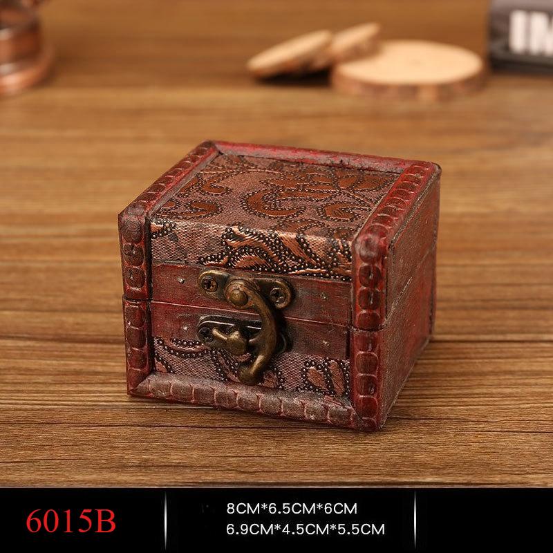 1 шт. Европейская ретро деревянная коробка для хранения свадебных конфет, ручная работа, состаренный стиль, идеально подходит для реквизита для фотосъемки.