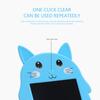 9in LCD Writing Tablet Cartoon Cat Digital Drawing Board with AntiErasing Lock for Children(Blue )