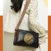 Retro Vintage Style Balck Brown Leather Crossbody Shoulder Bags For Women Casual Shopping Small Bag With Multi-Pockets