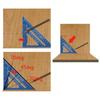 Inch Metric Angle Ruler 7Inch Triangle Ruler Aluminium Alloy Carpenter Tools New Measurement Tool