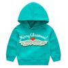 Рождественский Новый Год Мультфильм Весна и Осень Детский Напечатанный Капюшон Свитер Для Мальчиков и Девочек Повседневные Топы С Худи