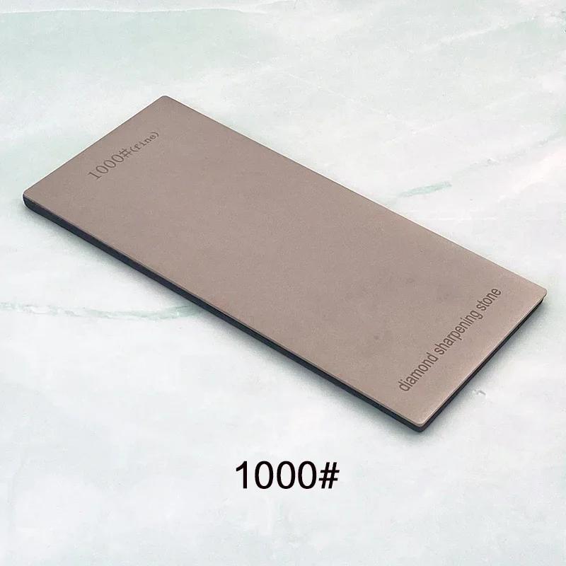 Алмазные точильные камни 120/600/1500/3000 грит Точилка для ножей Нескользящая основа Набор инструментов для заточки кухонных ножей Пластина-хлопья