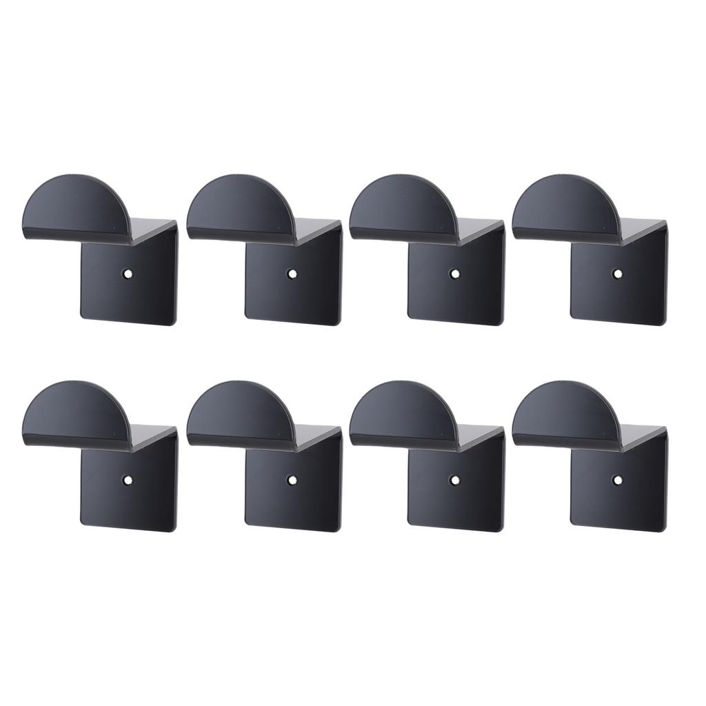 8PCS Hat Hooks for Wall 2.8 Inch Acrylic Baseball Cap Holder Wide Brim Hat Hanger Organizer with Adhesive for Room Decor