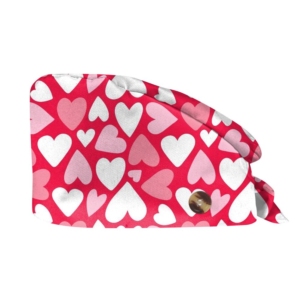 Модная шляпа с принтом ко Дню святого Валентина, повседневная, стираная, кепка-мешок