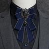 Костюм Мужские Стразы Ювелирные Изделия Аксессуары Костюм Рубашка Воротник Булавка Кристалл Галстук Бант Брошь Галстук-Бабочка