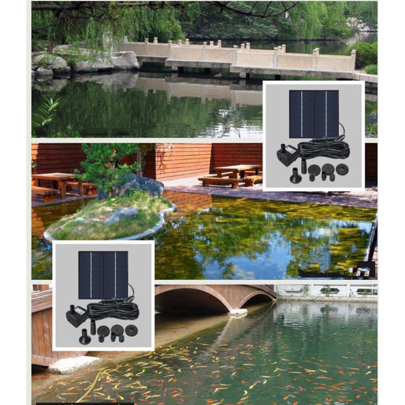 Solar Powered Bolujiai Floating Water Fountain for Pond Garden Patio Decor