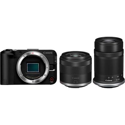 Цифровая зеркальная камера Canon EOS R50V с комплектом двойного зума (RF-S14-30PZ/RF-S55-210)/Черный