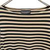 Marimekko Border Pattern 7 Minutes Sleeve Boat Neck T-shirt XS Beige Women Used