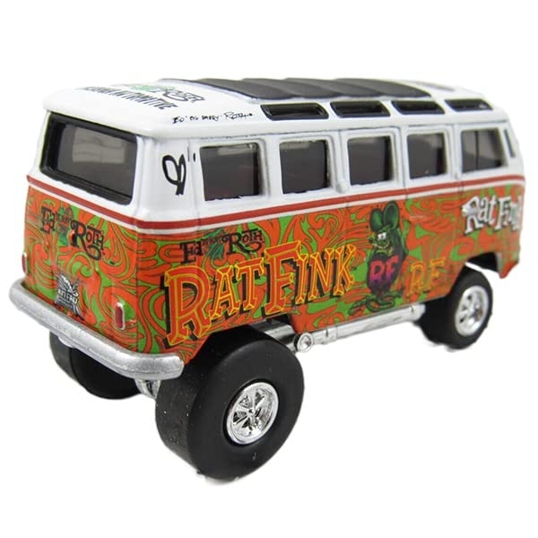 Johnny Lightning 164 Rat Fink 1965 VW Samba Bus Zinger - Эксклюзив SUPERCON - Миниатюрная машинка Rat Fink