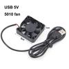 DC 5015 5V 5 Volt USB 5cm CPU Cooler Cooling 50x50x10MM Brushless Exhaust Fan for 3D Printer 50x50x10mm Sleeve Bearing for PC