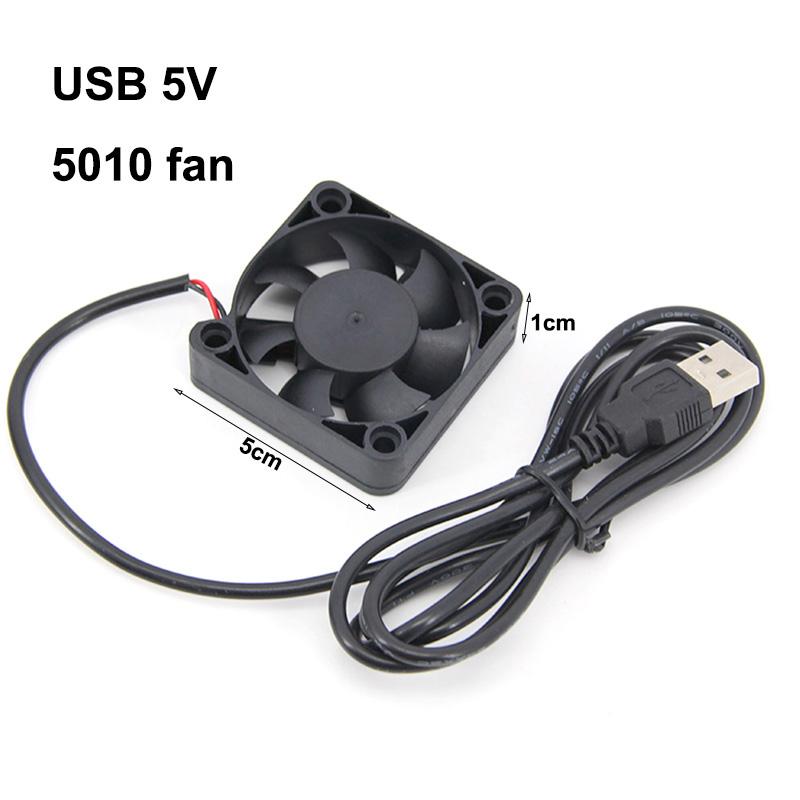DC 5015 5V 5 Volt USB 5cm CPU Cooler Cooling 50x50x10MM Brushless Exhaust Fan for 3D Printer 50x50x10mm Sleeve Bearing for PC