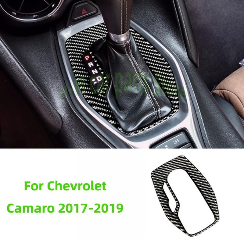 Для Chevrolet Camaro 2017-настоящее углеродное волокно внутренняя крышка коробки переключения передач Авто-интерьерная наклейка отделка Voor