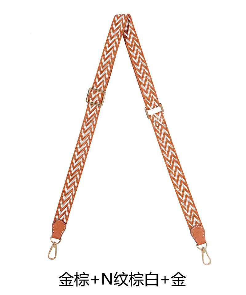 Paired With Longxiang Bag H Evelyn Lunch Box Adjustable Canvas Webbing Shoulder Strap Women's Crossbody Polka Dot DIY
