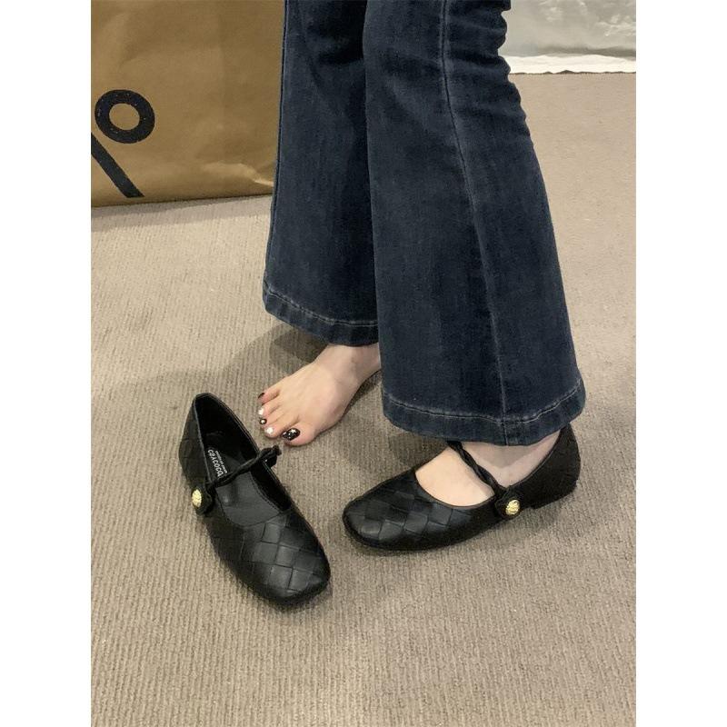 French Xiaoxiangfeng Single Shoes Women'S Spring Temperament With Skirts Gentle Evening Shoes Mary Jane Small Leather Shoes