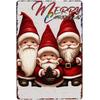 Vintage Merry Christmas Metal Tin Sign  Rustic Wall Art Plaque for Home Cafe Garden Bar Club Man Cave  Perfect Holiday Decor