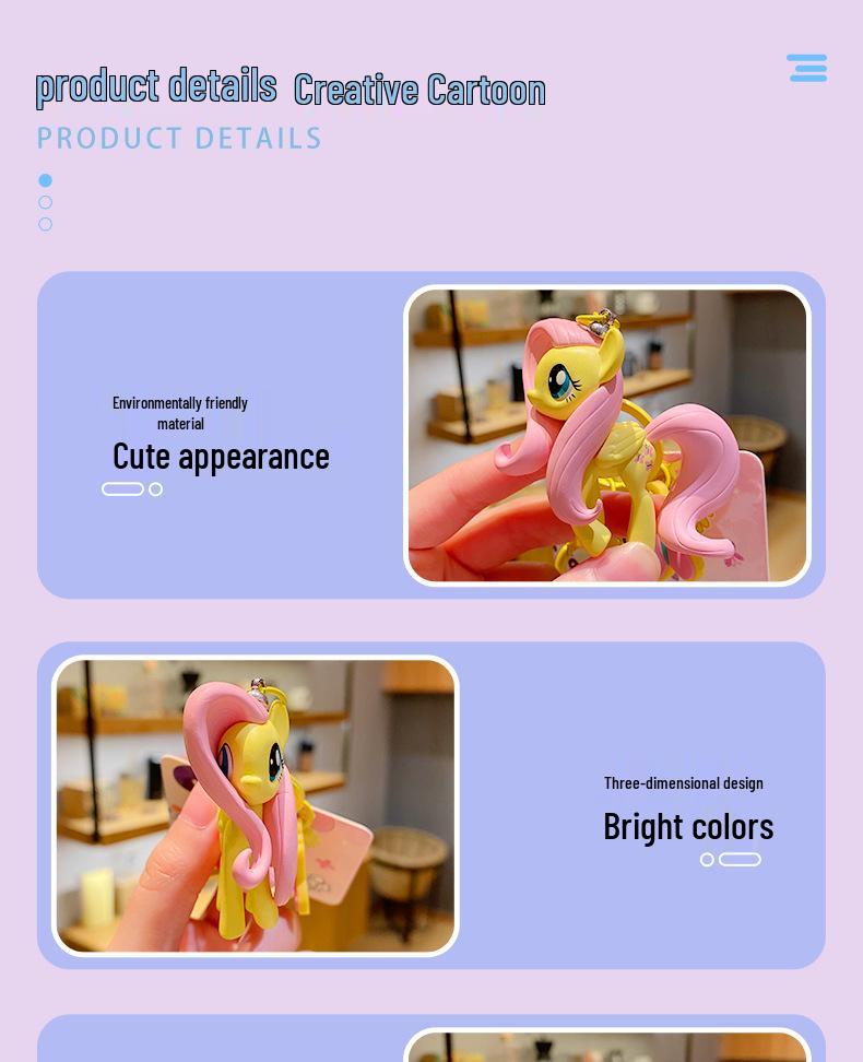Брелок-подвеска My Little Pony: Креативное мультяшное украшение и изысканный подарок