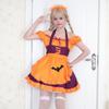 COSPLAY Halloween embroidered maid costume, maid costume, bat vampire maid, magic witch