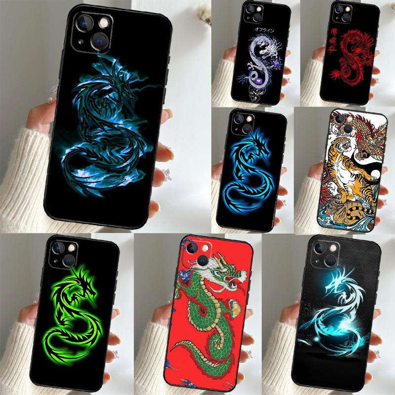 Ancient Japanese Dragon Case For Xiaomi Redmi Note 13 14 Pro 12 11 10 15 Pro Plus Redmi 15C 14C 13C 10C 12C 15 Cover