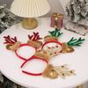 Adorable Christmas Reindeer Antler Headband In Red Green And Gold Color