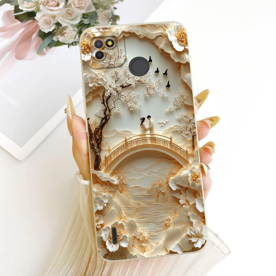 For Tecno Pop 4 LTE / Pop 4 Air Cute Cat Flower Cartoon Phone Case For Tecno Pop4 Lte 4Air Shockproof Soft Silicone Bumpers